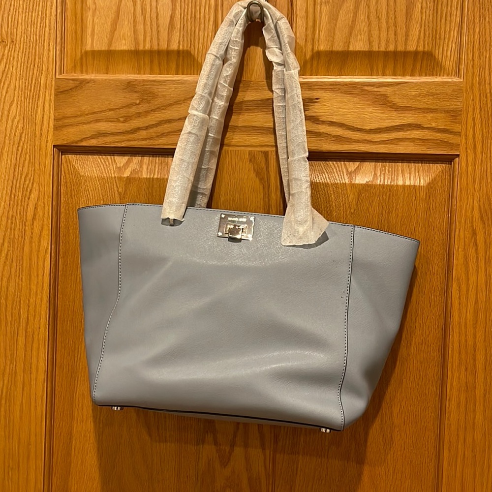 Michael Kors pale blue large tote